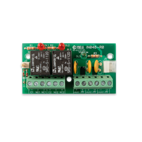 AUXREL32 - MODULO 2 SAIDAS RELÉ E 3 SAIDAS ALIMENTADAS INIM