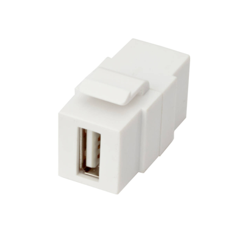 Excel 1 Port USB 2.0 Keystone Adaptor White ref. 100-809