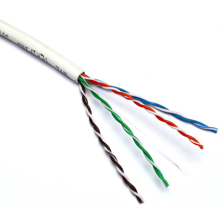 100-060 Cabo Cat5e U/UTP 24AWG LS0H Dca 305m Branco EXCEL