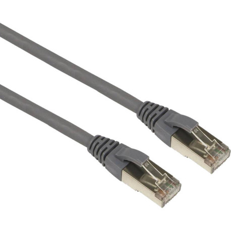 100-176 Patch Cord Cat6a F/FTP 26AWG LS0H 0.5M Cinzento