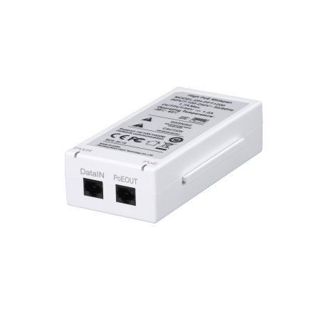 PFT1200 – Injetor Hi-PoE . Suporta PoE para Hi-PoE 60W DAHUA