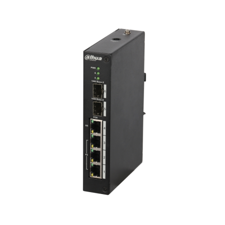 PFS4206-4P-96 Switch Indus. 4P 1xG+3x100M PoE 96W Gest+2xSFP