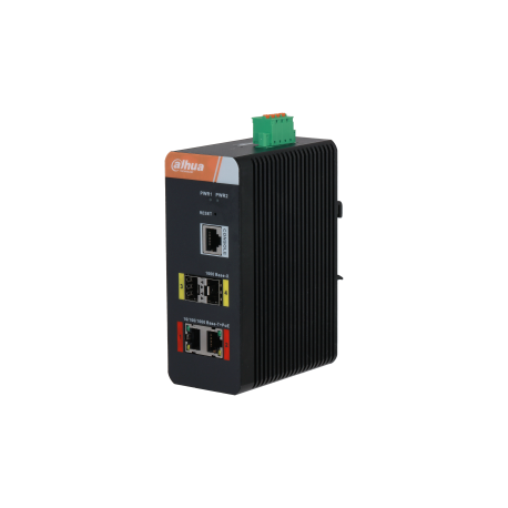 PFS4204-2GT-DP Switch Indu. 2Px1G PoE 120W Gestão+2xSFP DAHU