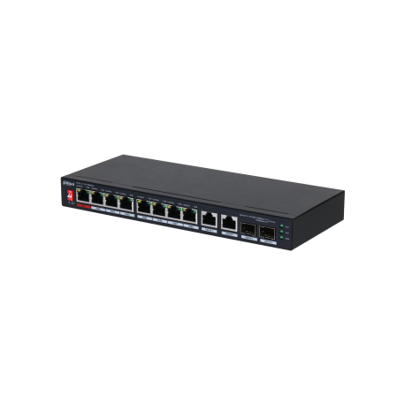 PFS3210-8ET2GF-96 Switch 8Px100M PoE 96W +2x1G/2xSFP DAHUA