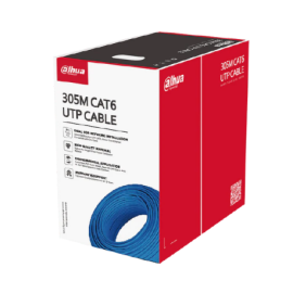 PFM920I-6UN-C - CABO UTP CAT6 AZUL PVC 305M OFC CPR/E DAHUA