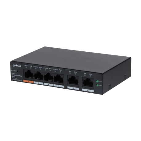 CS4006-4GT-60 Switch 4P x1G PoE 60W L2 CLOUD +2x1G DAHUA