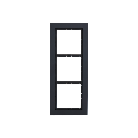VTM24P3 MOLDURA TRIPLA PRETA MODULAR P/VTO4202...