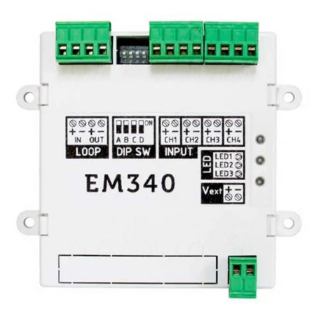 EM340 - MODULO 4 ENTR./2 ENTRADAS CONVENCIONAIS INIM