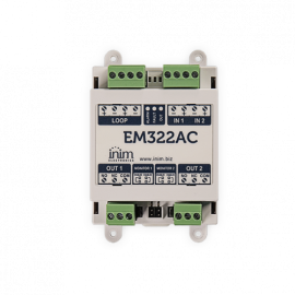 EM322AC - MODULO ENDEREÇÁVEL 2IN/2OUT A RELÉ 230AC INIM