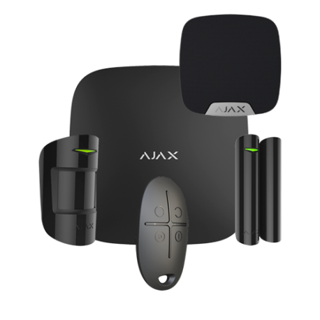 KIT 2 BLACK (HUB+MOTION+SPACE+DOORP+HOMESIREN) AJAX