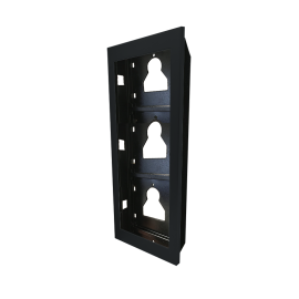 UT9163B - Moldura de Embutir Preta 3 Módulos ULTRA - COMELIT