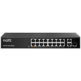 P16P2UP-160W - SWITCH 16P PoE 160W RJ45 16x100Mbps+2x1G noXt