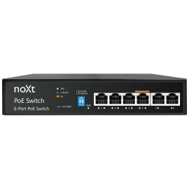 P4P2UP-60W - SWITCH 4P PoE 60W RJ45 4x100Mbps+2x100M noXt