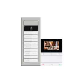 Kit Vídeo 2 Fios 25 Apt. People Alta Voz - COMELIT