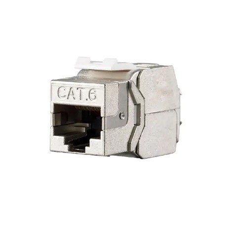 JKS09-SC6 - JACK KEYSTONE CAT6 FTP BLINDADO PRATEADO