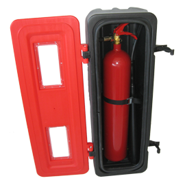 RACP5 - CAIXA POLIPROPENO P/EXTINTOR CO2 5KG EXFAEX