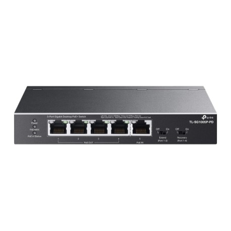 SG1005P-PD Switch 4Px1G PoE 66W +1x1G POE-IN