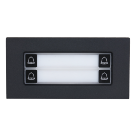 VTO4202FB-MDB4 MÓDULO CHAMADA 4 BOTÕES SIST. MODULAR PRETO