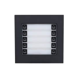 VTO4202FB-MDB10 MÓDULO CHAMADA 10 BOTÕES SIST. MODULAR PRETO