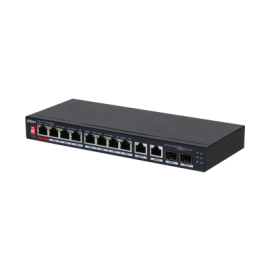 PFS3210-8GT2GF-96 Switch 8Px1000M PoE 96W +2x1G/2xSFP DAHUA