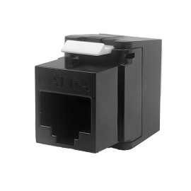 JKC11-UC6A-A - JACK KEYSTONE CAT6A UTP NÃO BLINDADO PRETO