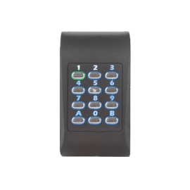 MTPADPBK-EH-SA - TECLADO PRETO AUTÓNOMO COD+LEITOR RFiD 125k