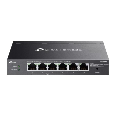 ES206GP Switch 4Px1G 4PxPoE+ 65W +2x1G OMADA