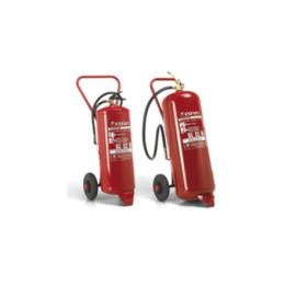 PI-50 - EXTINTOR 50KG PÓ ABC C/CARRO RODADO S.I