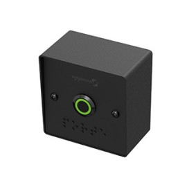 PB19VB-BAPL-N - BOTÃO PRESSÃO PRETO QUADRADO NO+NC C/CAIXA