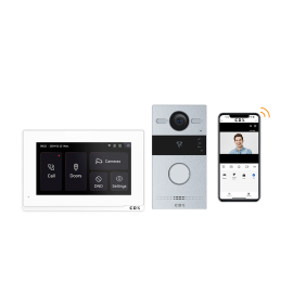 CDX2W - KIT VIDEOPORTEIRO 2 FIOS MONITOR 7" WIFI SUPERFICIE