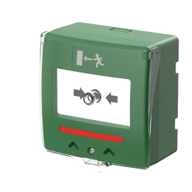 SHOKV4 - BOTONEIRA VERDE SAÍDA COM LED SEWOSY