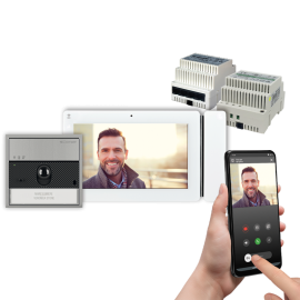 KVU8507 - KIT MONO ULTRA PAREDE MAXI 7” WI-FI VIP - COMELIT