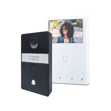 KVB7000 - KIT BELLO E MINI ALTAVOZ SB2 - COMELIT