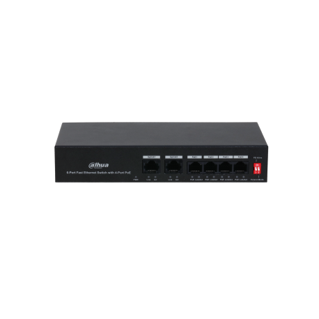 PFS3006-4ET-36-SWITCH 4P 100M PoE 36W +2x100M...