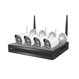 P0804W1-001 KIT NVR 8CH WIFI+4XIPC WIFI TUBULAR 4MP 2.8MM
