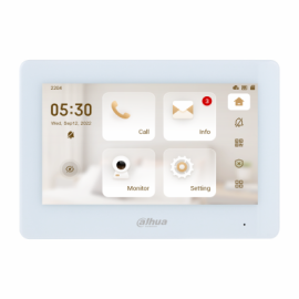 VTH5422HW-W - MONITOR BRANCO 7" WIFI 2 FIOS P/KTD01 DAHUA