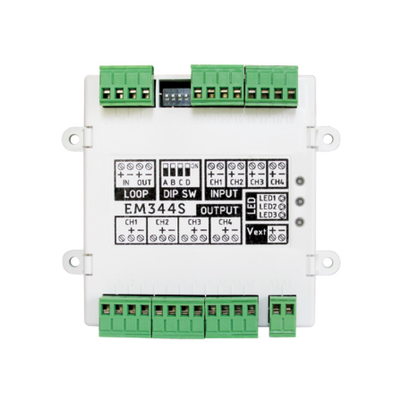 EM344S - MODULO ENDEREÇAVEL 4IN/ 4OUT INIM