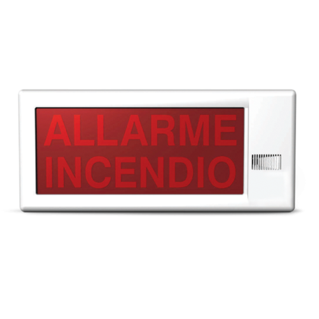 ESS021- PAINEL OPTICO/ACUSTICO INCÊNDIO 18Vdc-30Vdc INIM